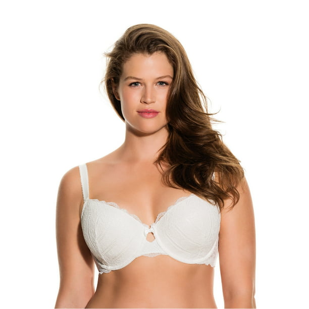 Ladies/Women's Lace Moulded Gel Bra with Spaghetti Strap Detail